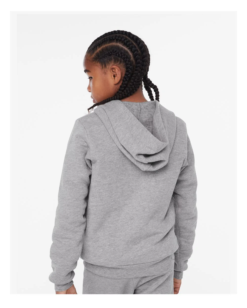 BELLA + CANVAS-3739Y-Youth Sponge Fleece Full-Zip Hoodie - Image 6