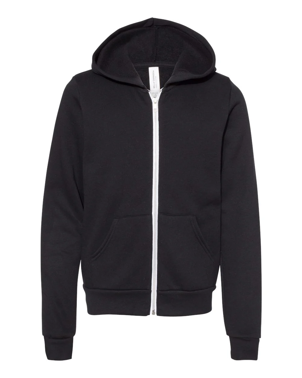 BELLA + CANVAS-3739Y-Youth Sponge Fleece Full-Zip Hoodie - Image 8