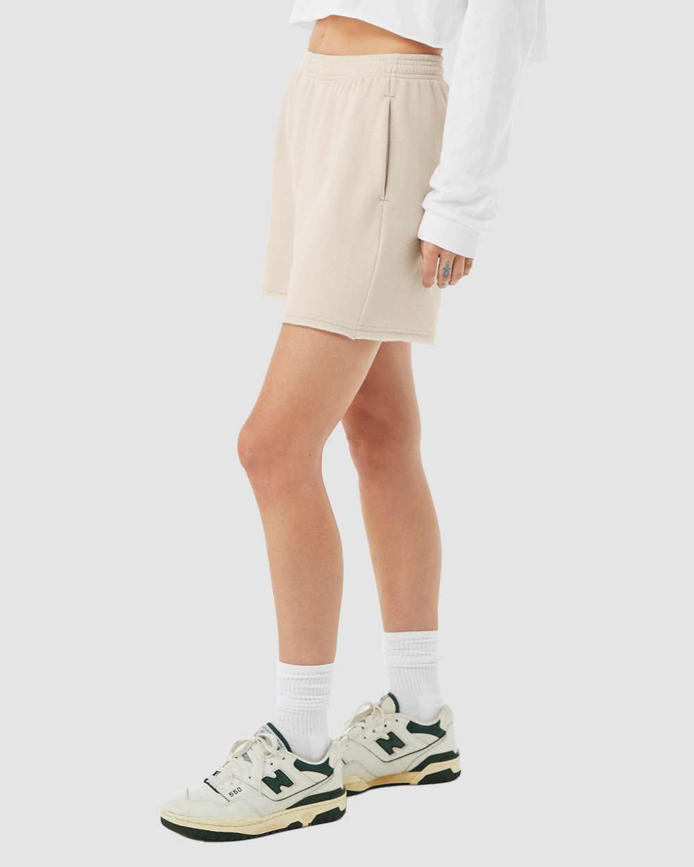 BELLA + CANVAS-3787-Women's Cutoff Fleece Shorts - Image 18