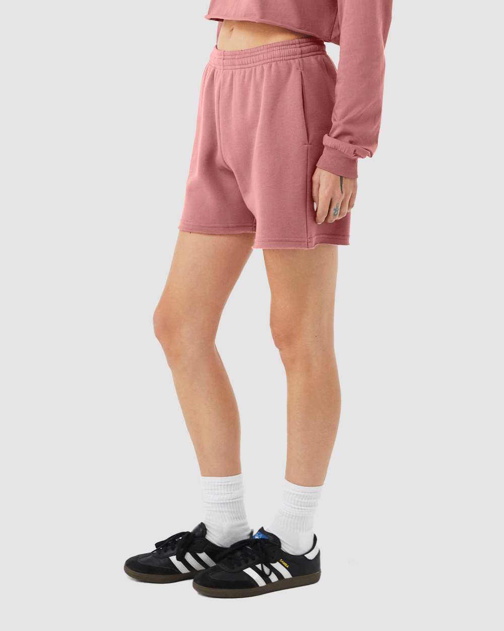 BELLA + CANVAS-3787-Women's Cutoff Fleece Shorts - Image 24