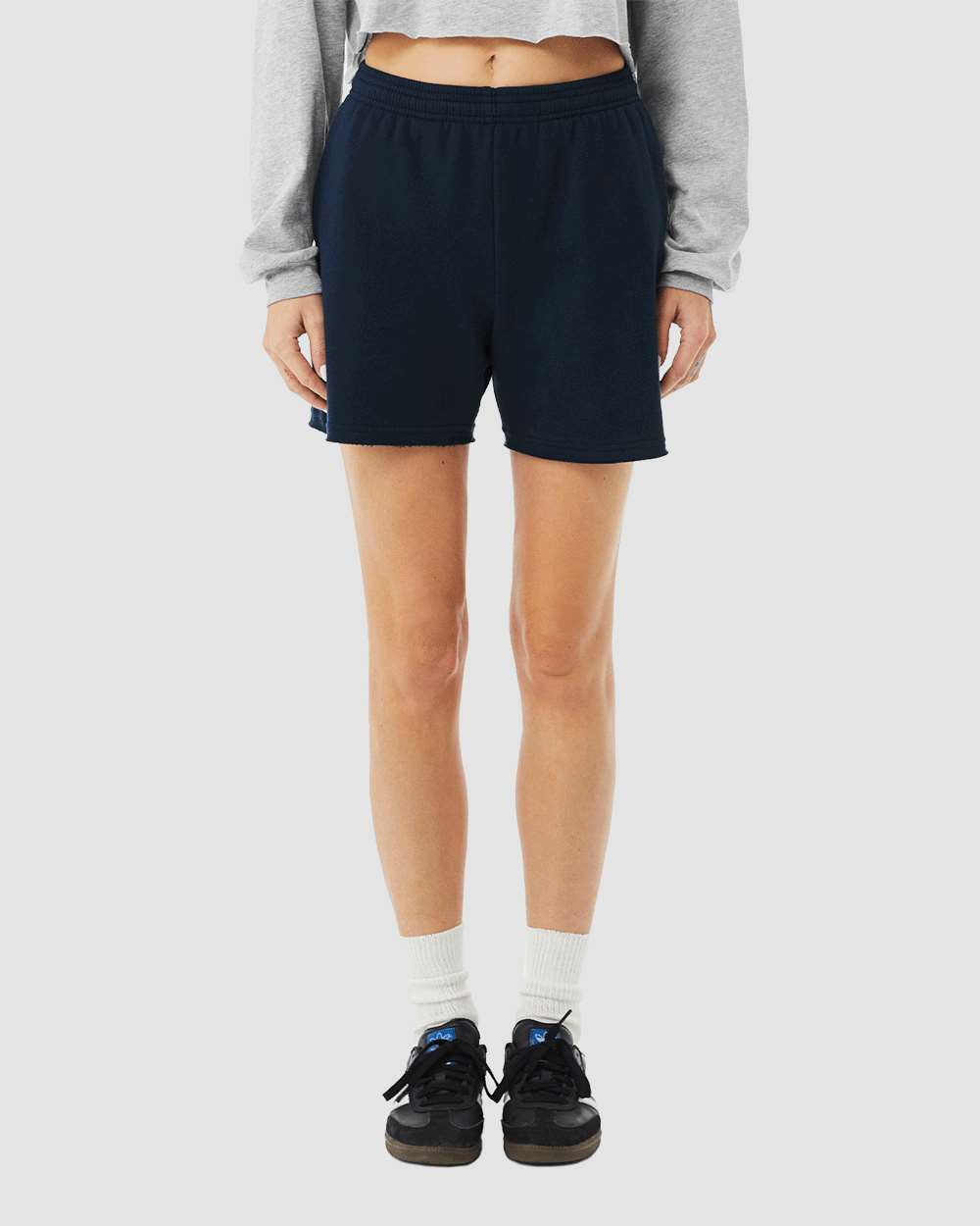 BELLA + CANVAS-3787-Women's Cutoff Fleece Shorts - Image 35