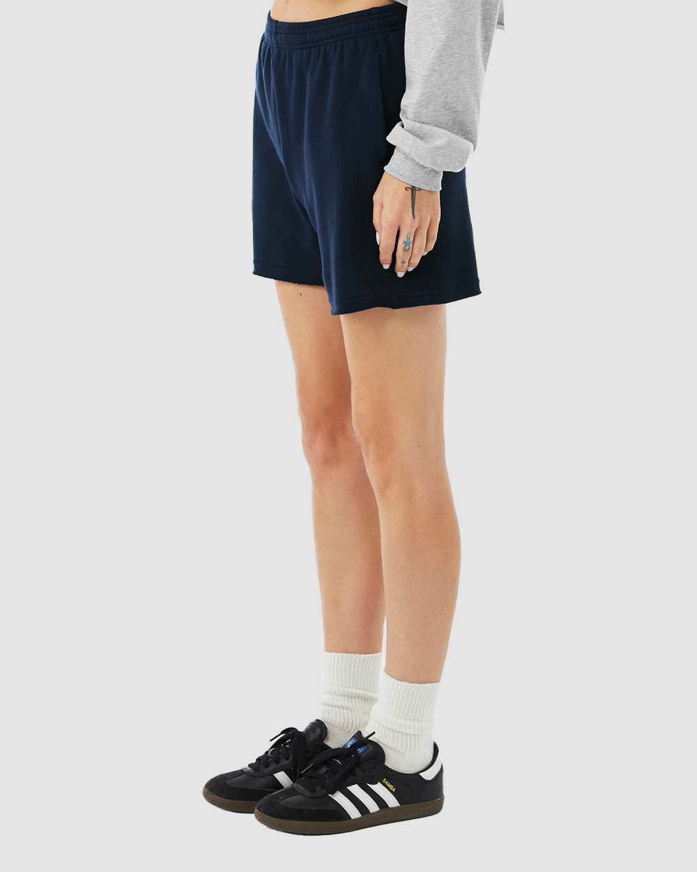 BELLA + CANVAS-3787-Women's Cutoff Fleece Shorts - Image 36