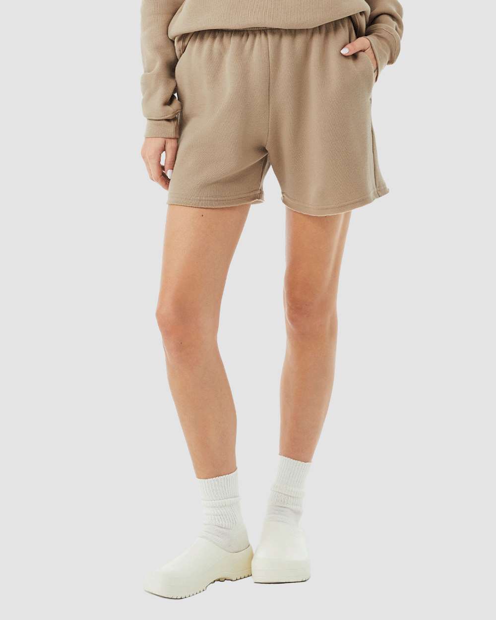 BELLA + CANVAS-3787-Women's Cutoff Fleece Shorts - Image 41