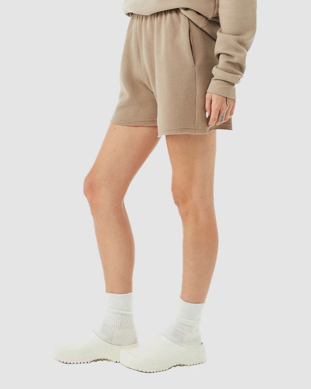 BELLA + CANVAS-3787-Women's Cutoff Fleece Shorts - Image 42