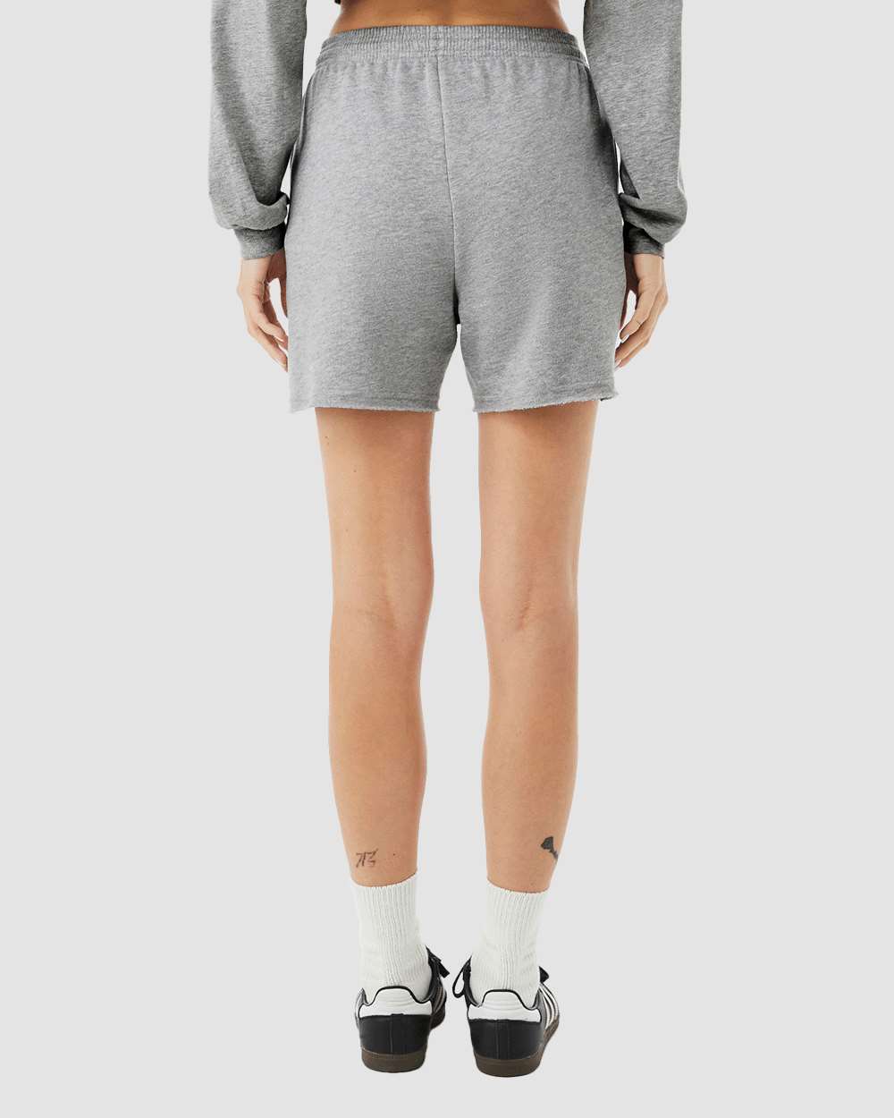 BELLA + CANVAS-3787-Women's Cutoff Fleece Shorts - Image 6