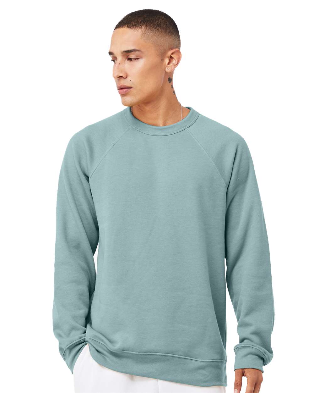 BELLA + CANVAS-3901-Sponge Fleece Raglan Crewneck Sweatshirt - Image 113