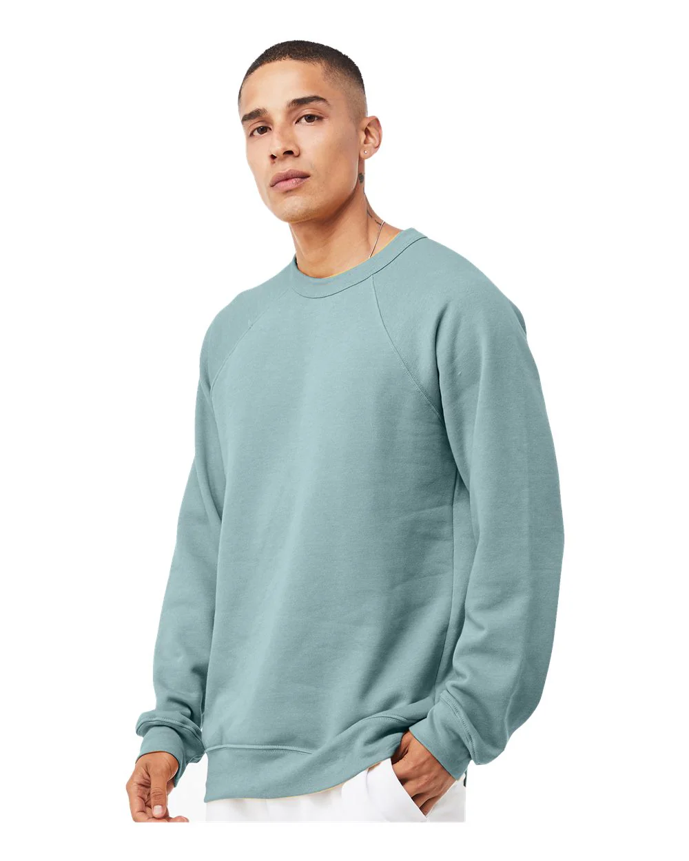 BELLA + CANVAS-3901-Sponge Fleece Raglan Crewneck Sweatshirt - Image 114