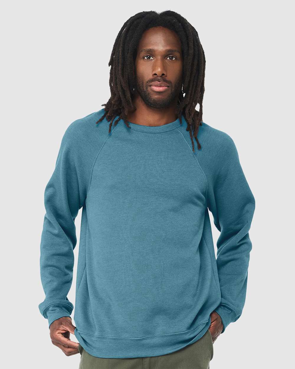 BELLA + CANVAS-3901-Sponge Fleece Raglan Crewneck Sweatshirt - Image 119