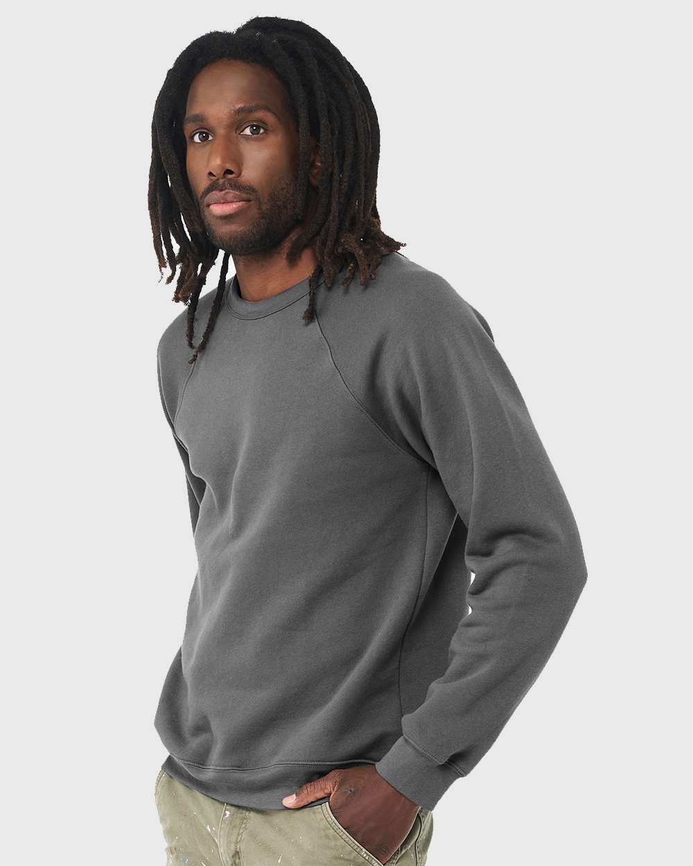 BELLA + CANVAS-3901-Sponge Fleece Raglan Crewneck Sweatshirt - Image 12