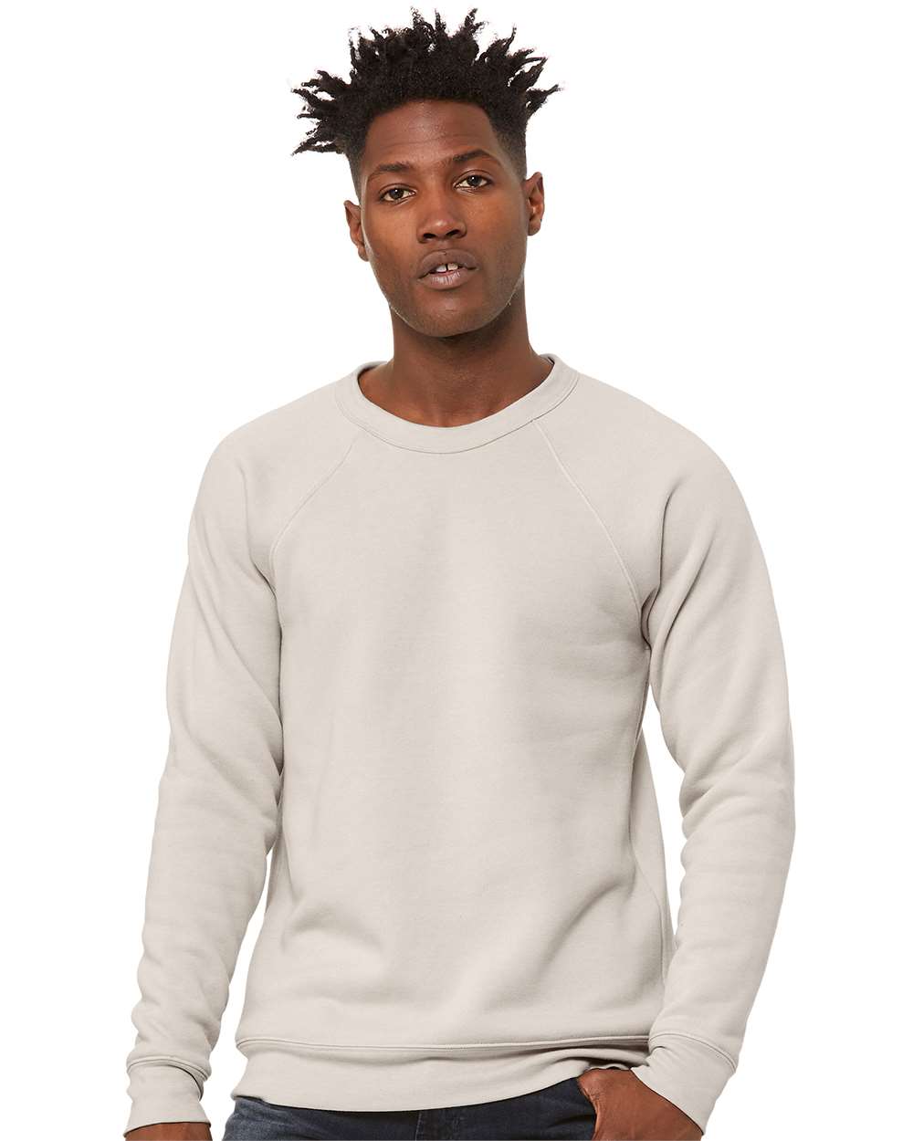 BELLA + CANVAS-3901-Sponge Fleece Raglan Crewneck Sweatshirt - Image 125