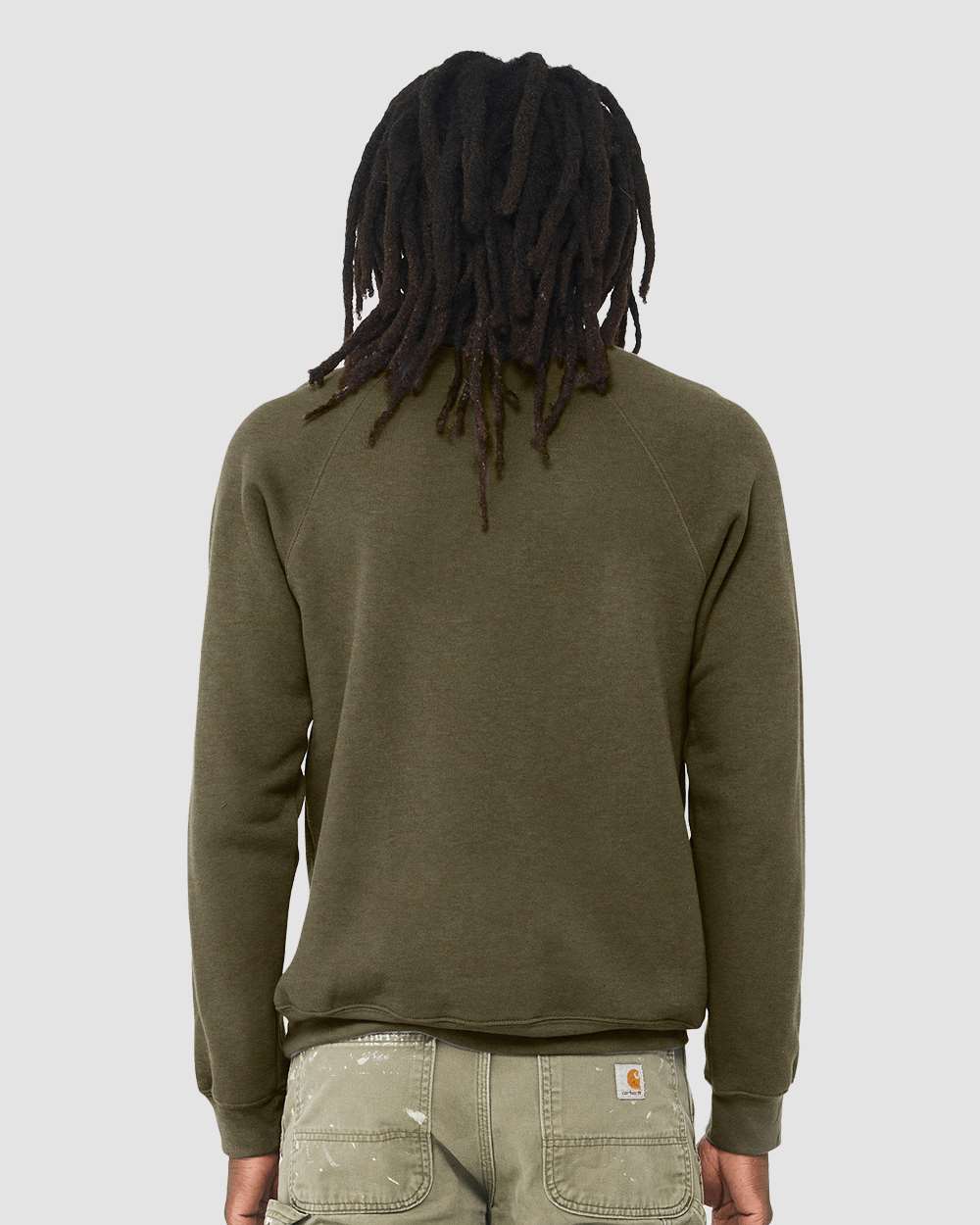 BELLA + CANVAS-3901-Sponge Fleece Raglan Crewneck Sweatshirt - Image 148
