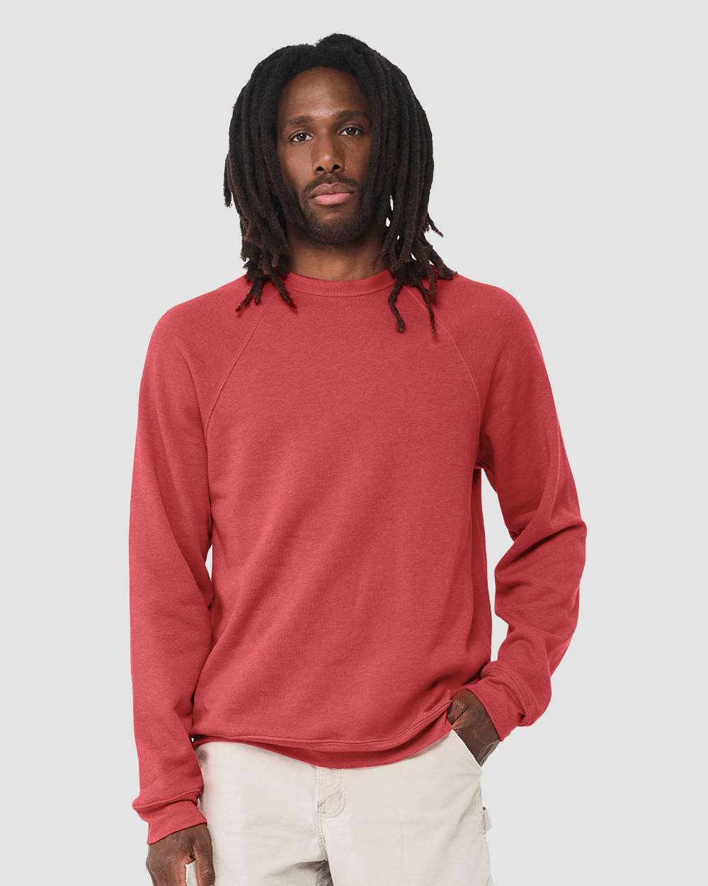 BELLA + CANVAS-3901-Sponge Fleece Raglan Crewneck Sweatshirt - Image 152