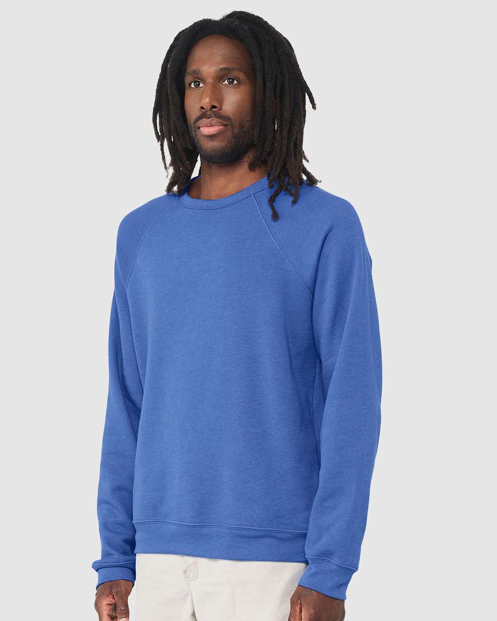 BELLA + CANVAS-3901-Sponge Fleece Raglan Crewneck Sweatshirt - Image 159