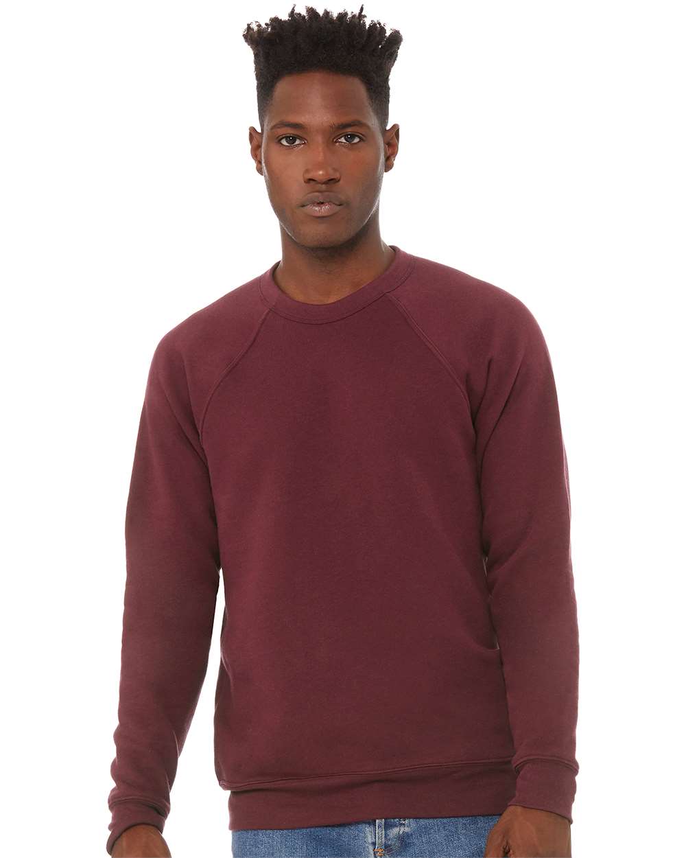 BELLA + CANVAS-3901-Sponge Fleece Raglan Crewneck Sweatshirt - Image 170
