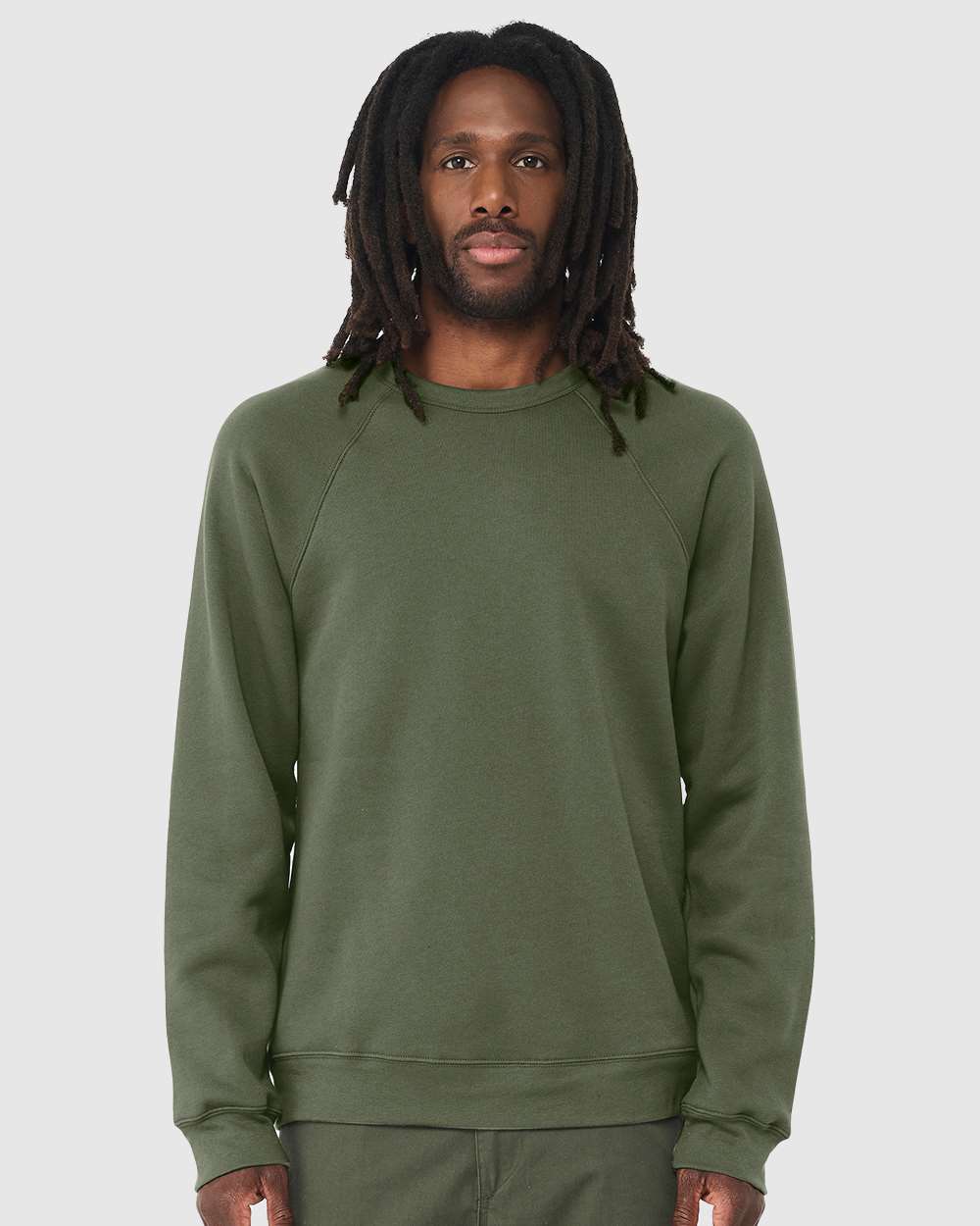 BELLA + CANVAS-3901-Sponge Fleece Raglan Crewneck Sweatshirt - Image 179