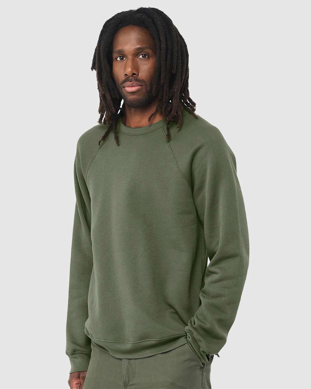 BELLA + CANVAS-3901-Sponge Fleece Raglan Crewneck Sweatshirt - Image 180