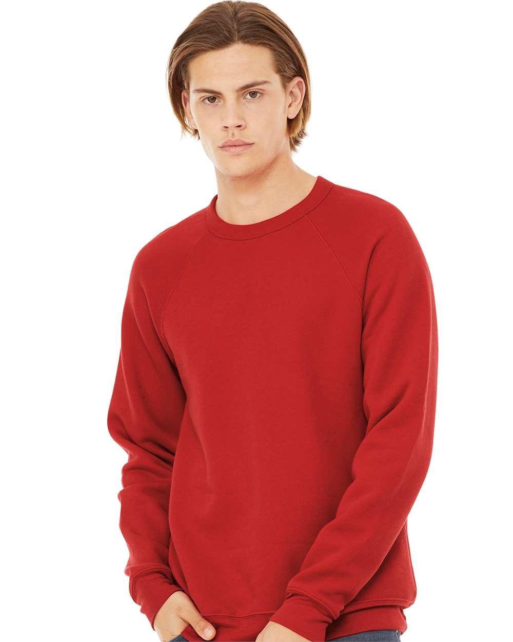 BELLA + CANVAS-3901-Sponge Fleece Raglan Crewneck Sweatshirt - Image 209