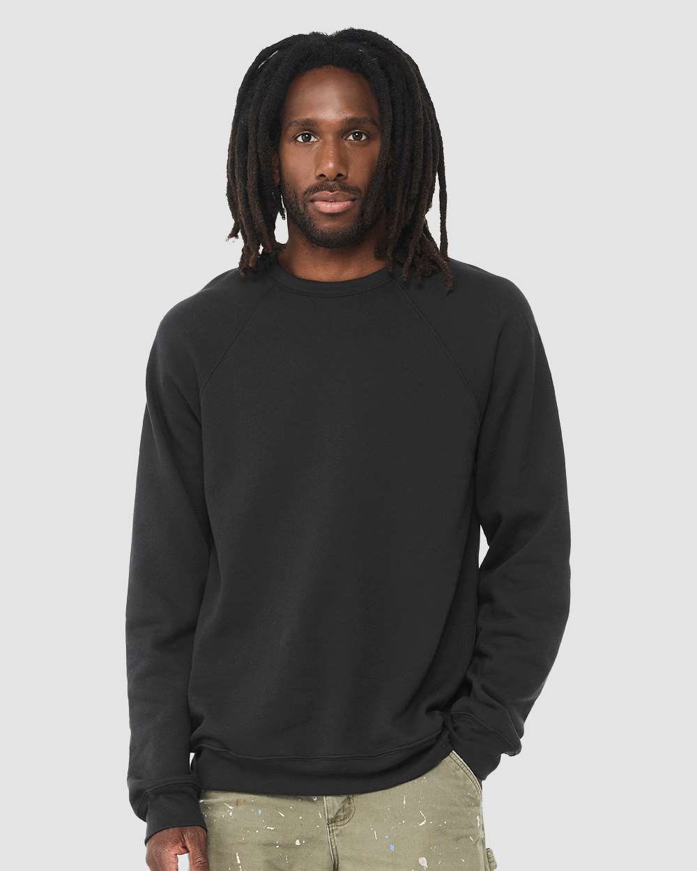 BELLA + CANVAS-3901-Sponge Fleece Raglan Crewneck Sweatshirt - Image 230