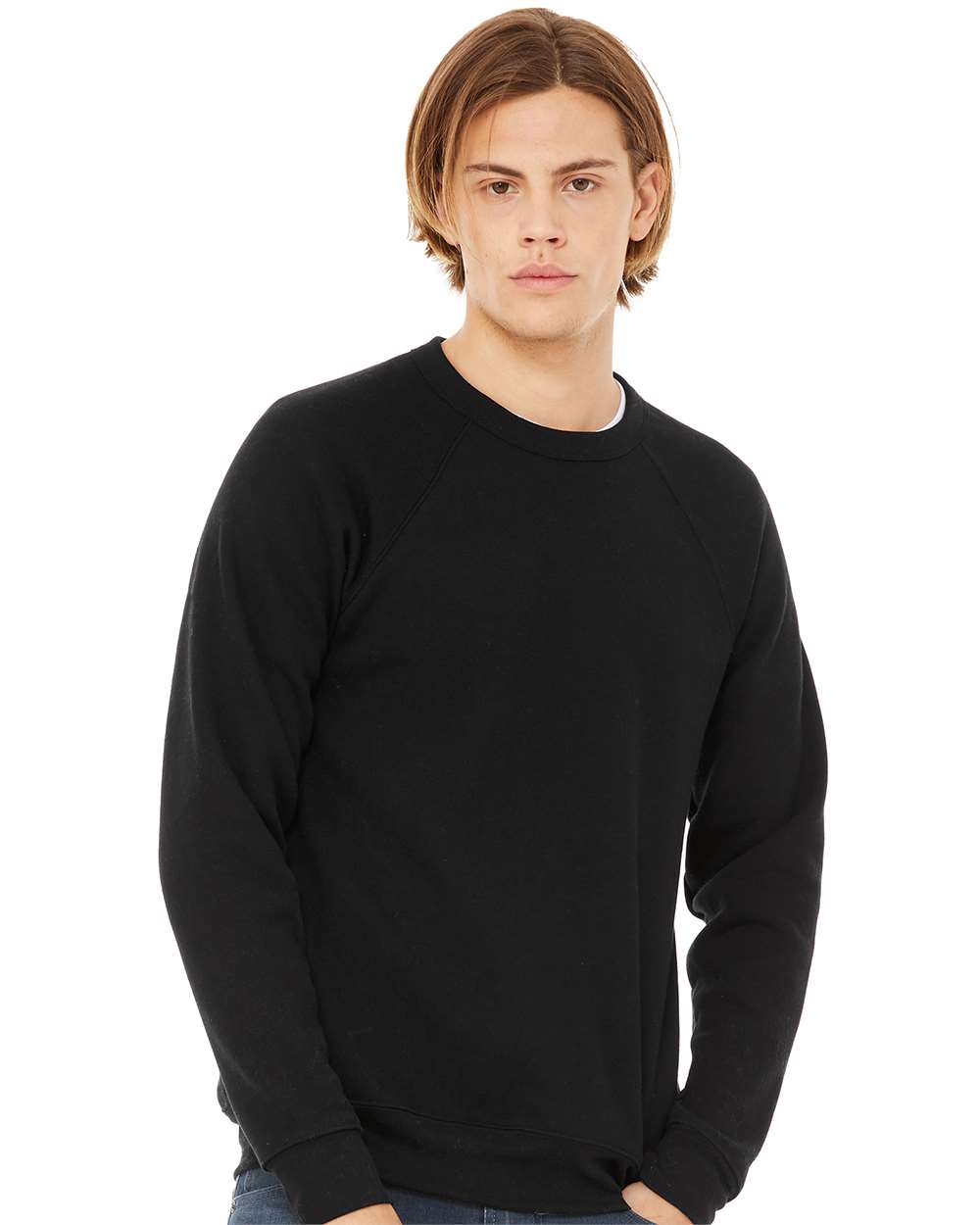BELLA + CANVAS-3901-Sponge Fleece Raglan Crewneck Sweatshirt - Image 29