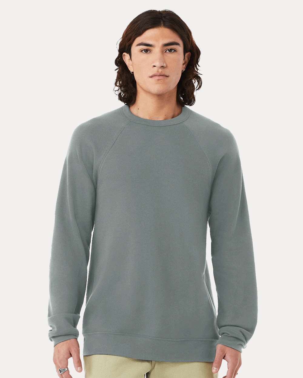 BELLA + CANVAS-3901-Sponge Fleece Raglan Crewneck Sweatshirt - Image 38