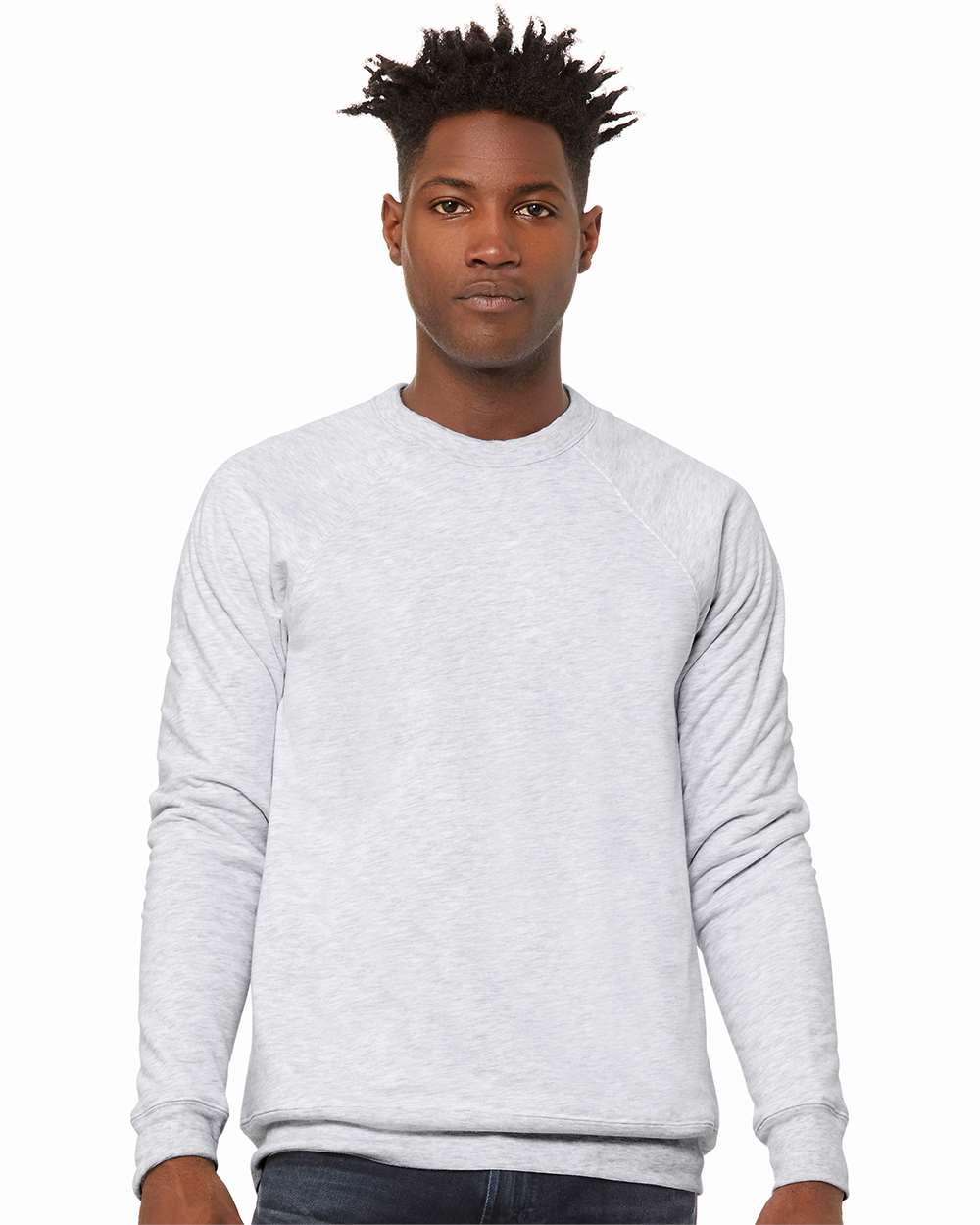 BELLA + CANVAS-3901-Sponge Fleece Raglan Crewneck Sweatshirt - Image 4