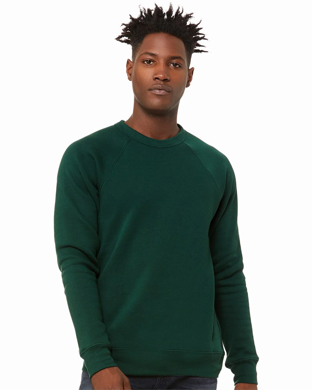 BELLA + CANVAS-3901-Sponge Fleece Raglan Crewneck Sweatshirt - Image 7