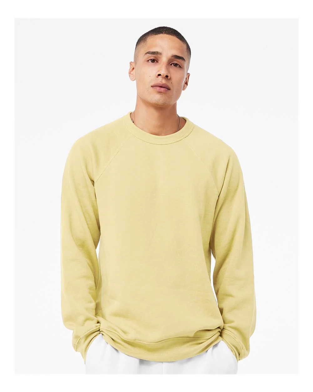 BELLA + CANVAS-3901-Sponge Fleece Raglan Crewneck Sweatshirt - Image 89