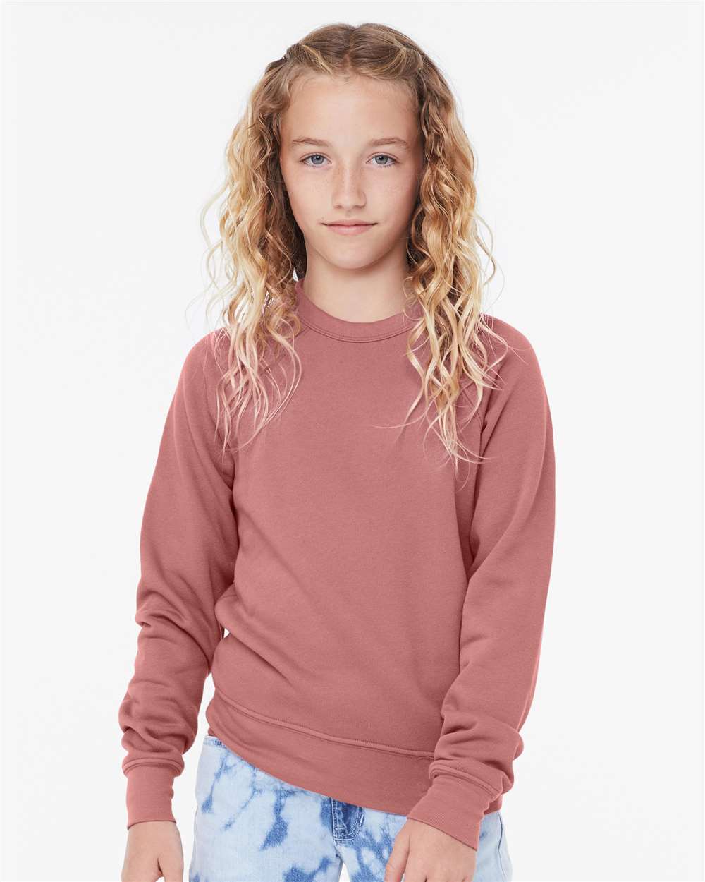 BELLA + CANVAS-3901Y-Youth Sponge Fleece Crewneck Sweatshirt - Image 23
