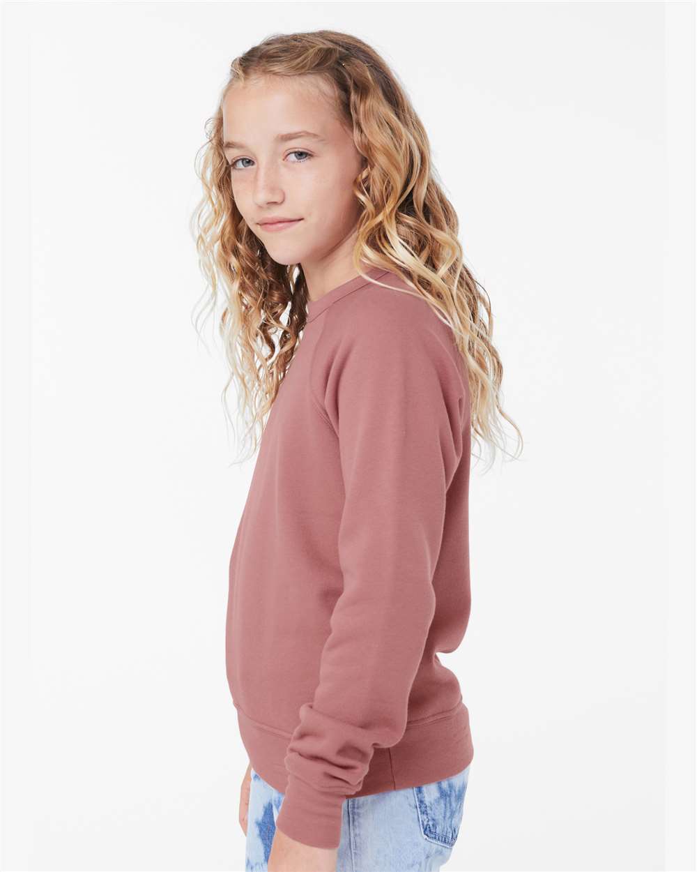 BELLA + CANVAS-3901Y-Youth Sponge Fleece Crewneck Sweatshirt - Image 24