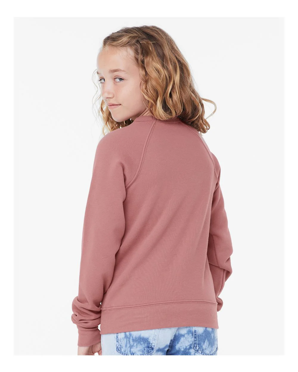 BELLA + CANVAS-3901Y-Youth Sponge Fleece Crewneck Sweatshirt - Image 25