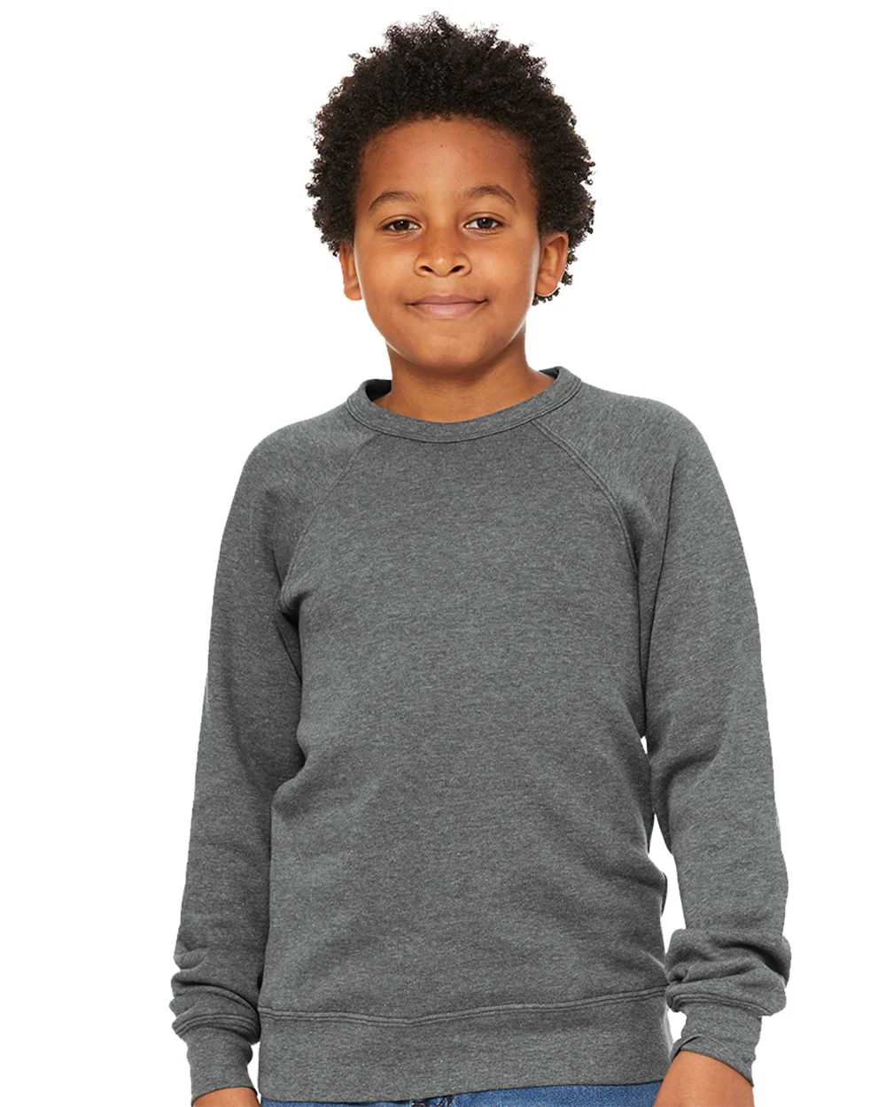 BELLA + CANVAS-3901Y-Youth Sponge Fleece Crewneck Sweatshirt - Image 4