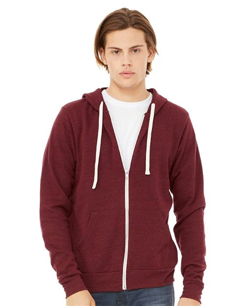 BELLA + CANVAS-3909-Triblend Sponge Fleece Full-Zip Hoodie - Image 12
