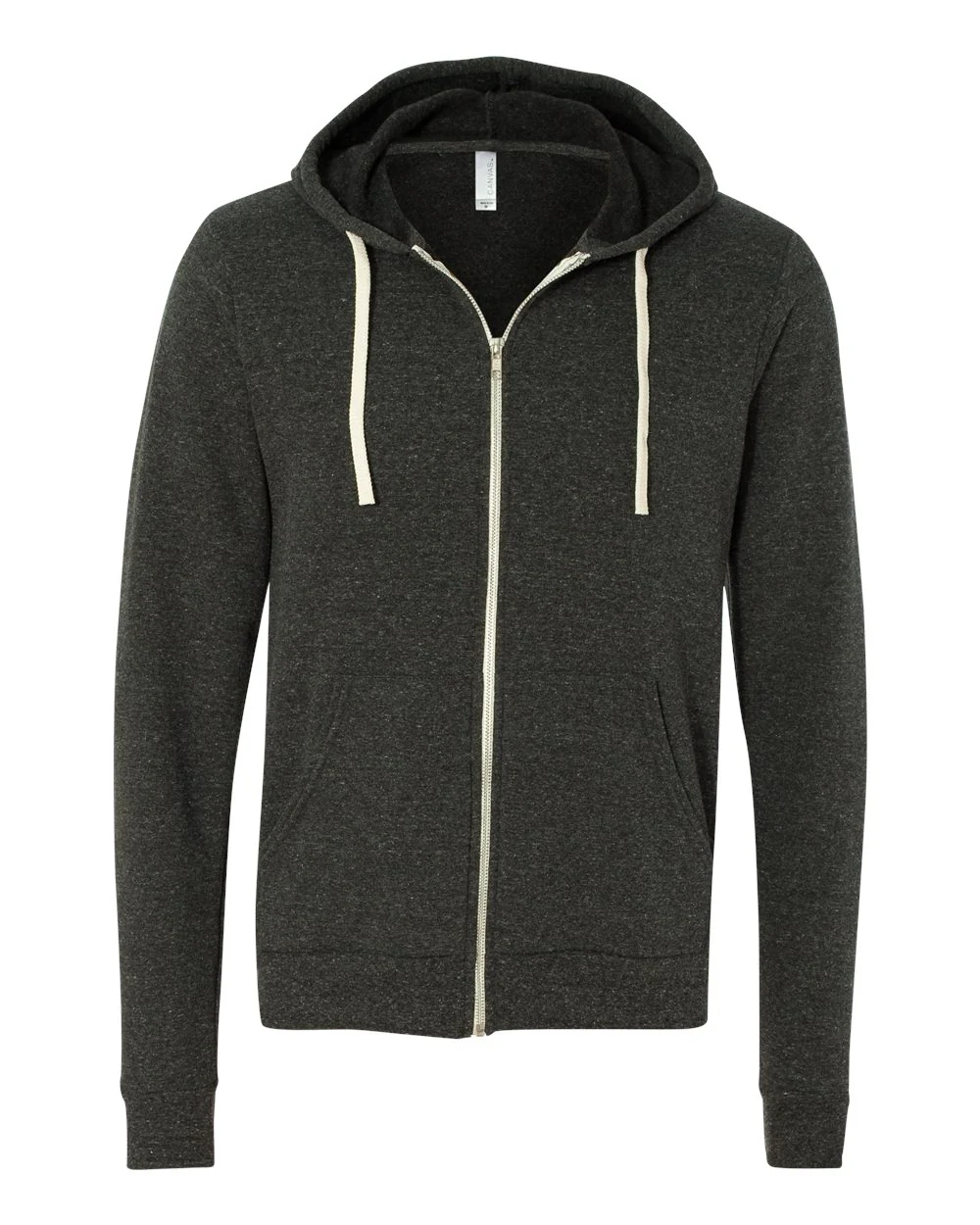 BELLA + CANVAS-3909-Triblend Sponge Fleece Full-Zip Hoodie - Image 2