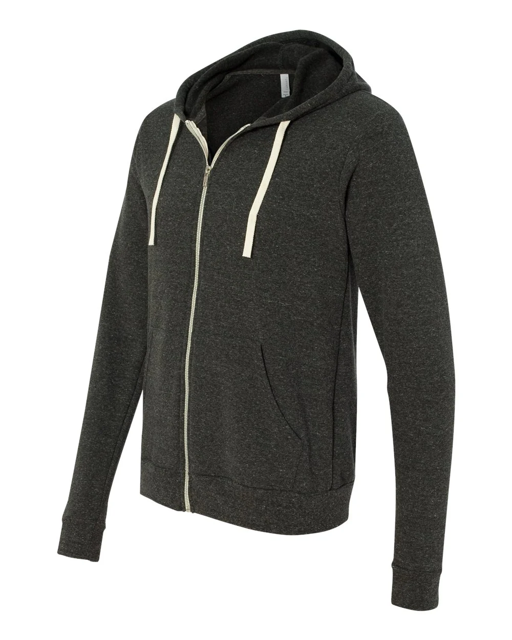 BELLA + CANVAS-3909-Triblend Sponge Fleece Full-Zip Hoodie - Image 4