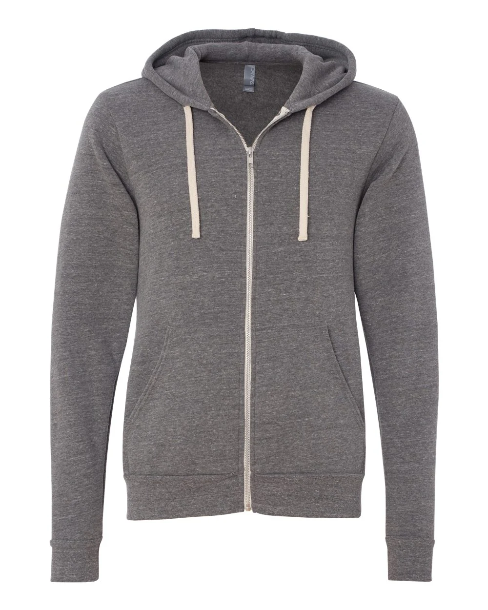 BELLA + CANVAS-3909-Triblend Sponge Fleece Full-Zip Hoodie - Image 5