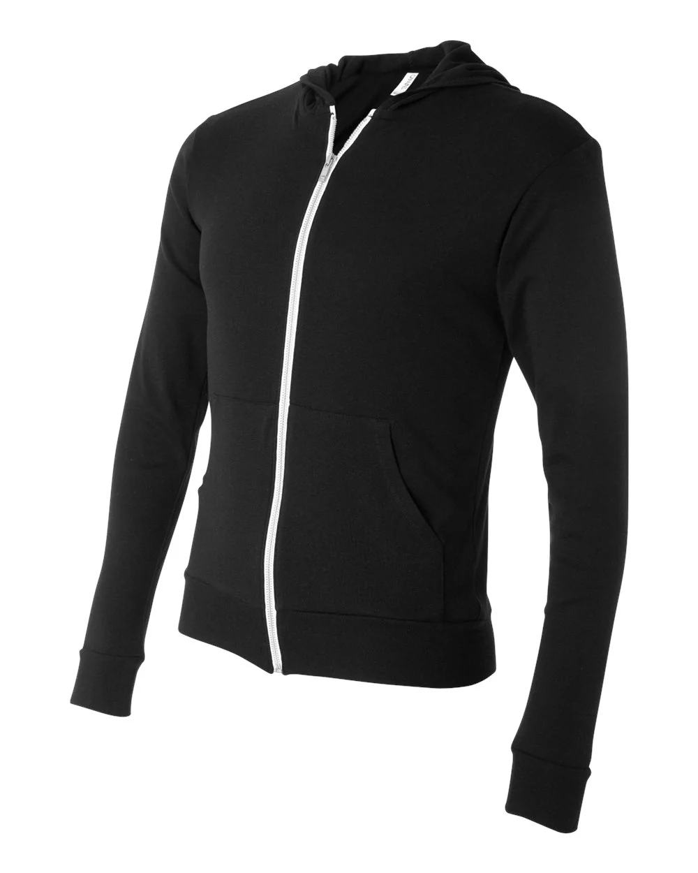 BELLA + CANVAS-3939-Triblend Lightweight Full-Zip Hooded Long Sleeve Tee - Image 16
