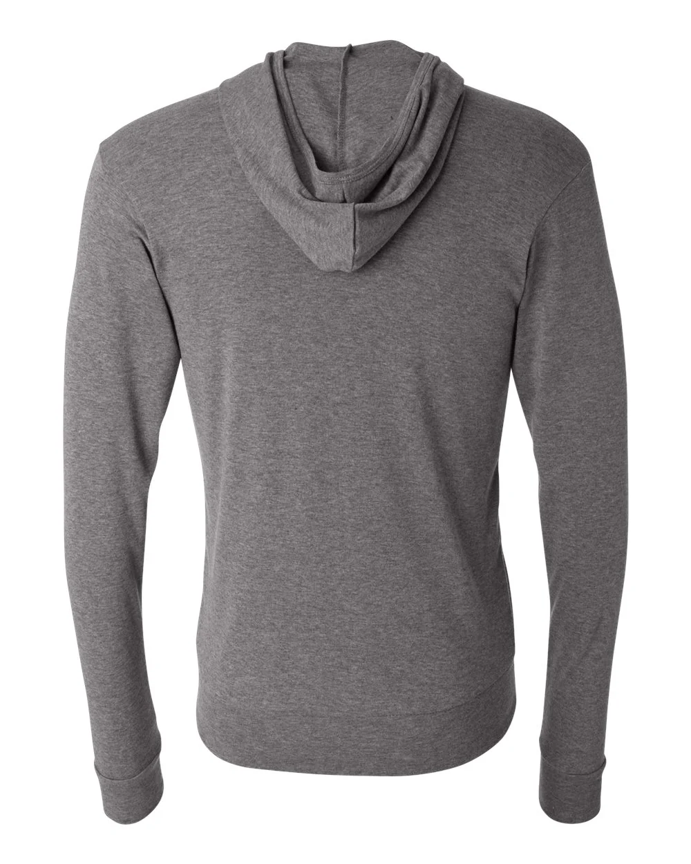 BELLA + CANVAS-3939-Triblend Lightweight Full-Zip Hooded Long Sleeve Tee - Image 9
