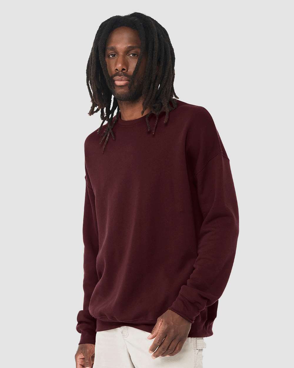 BELLA + CANVAS-3945-Sponge Fleece Drop Shoulder Crewneck Sweatshirt - Image 104
