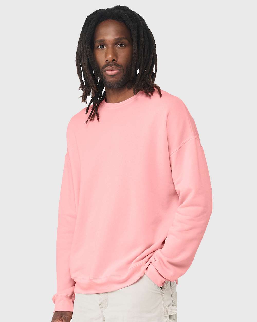 BELLA + CANVAS-3945-Sponge Fleece Drop Shoulder Crewneck Sweatshirt - Image 136