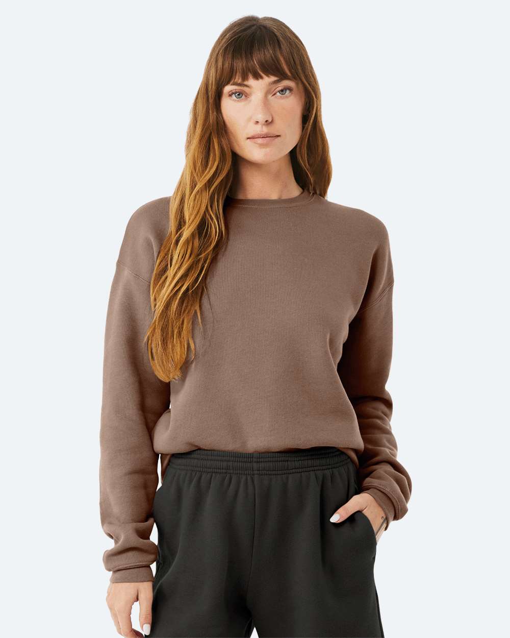 BELLA + CANVAS-3945-Sponge Fleece Drop Shoulder Crewneck Sweatshirt - Image 165