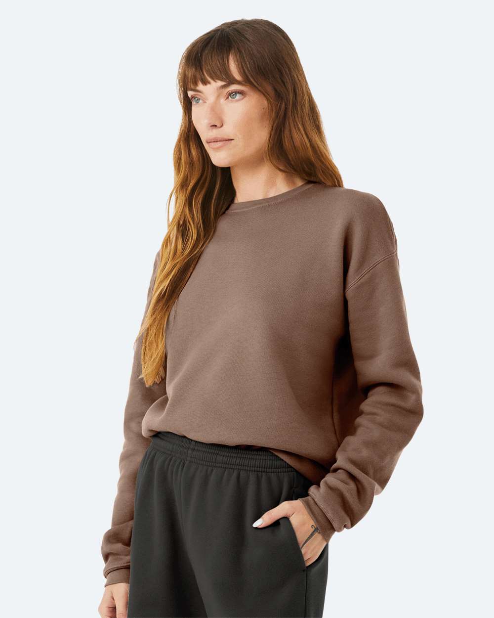 BELLA + CANVAS-3945-Sponge Fleece Drop Shoulder Crewneck Sweatshirt - Image 166