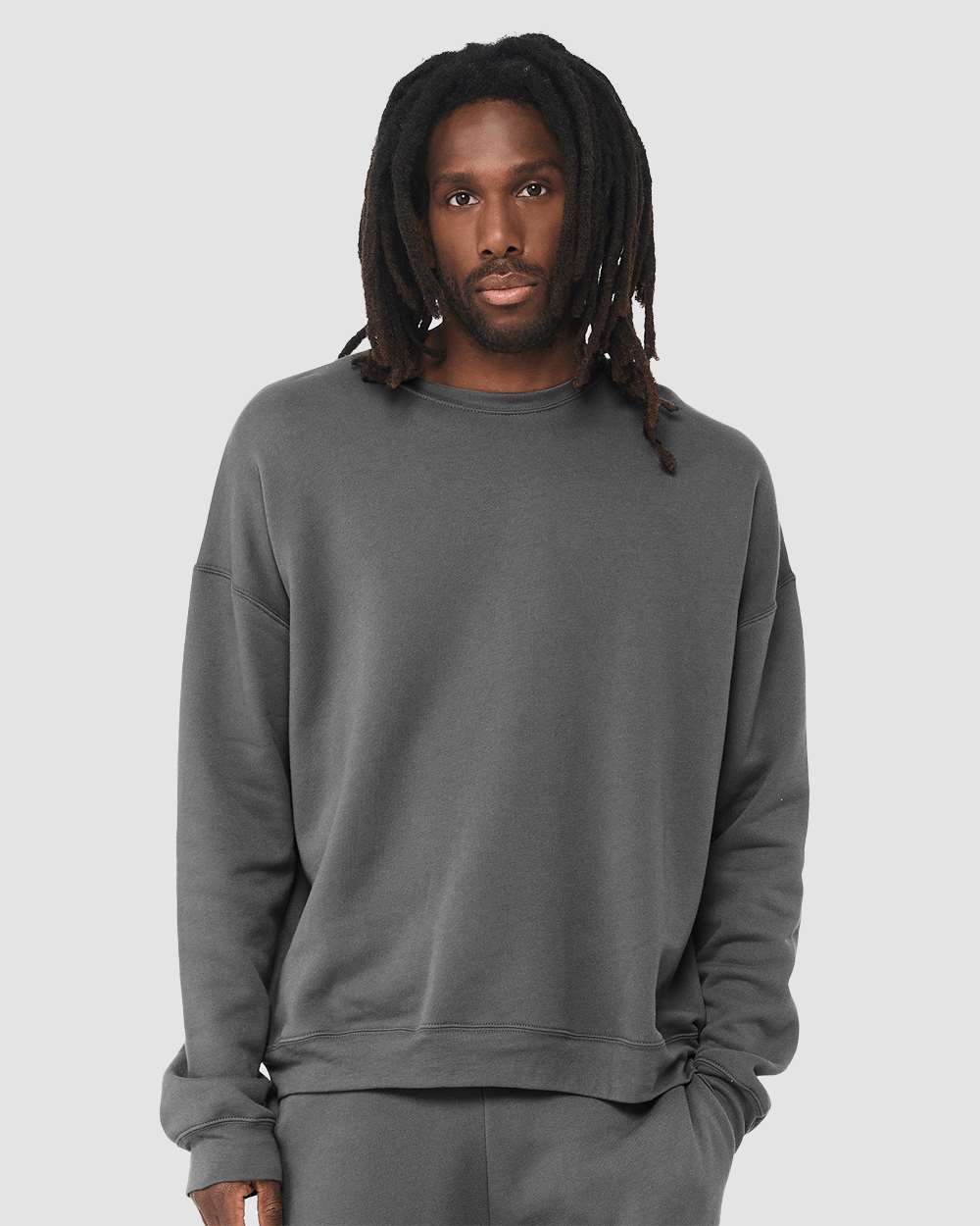 BELLA + CANVAS-3945-Sponge Fleece Drop Shoulder Crewneck Sweatshirt - Image 4