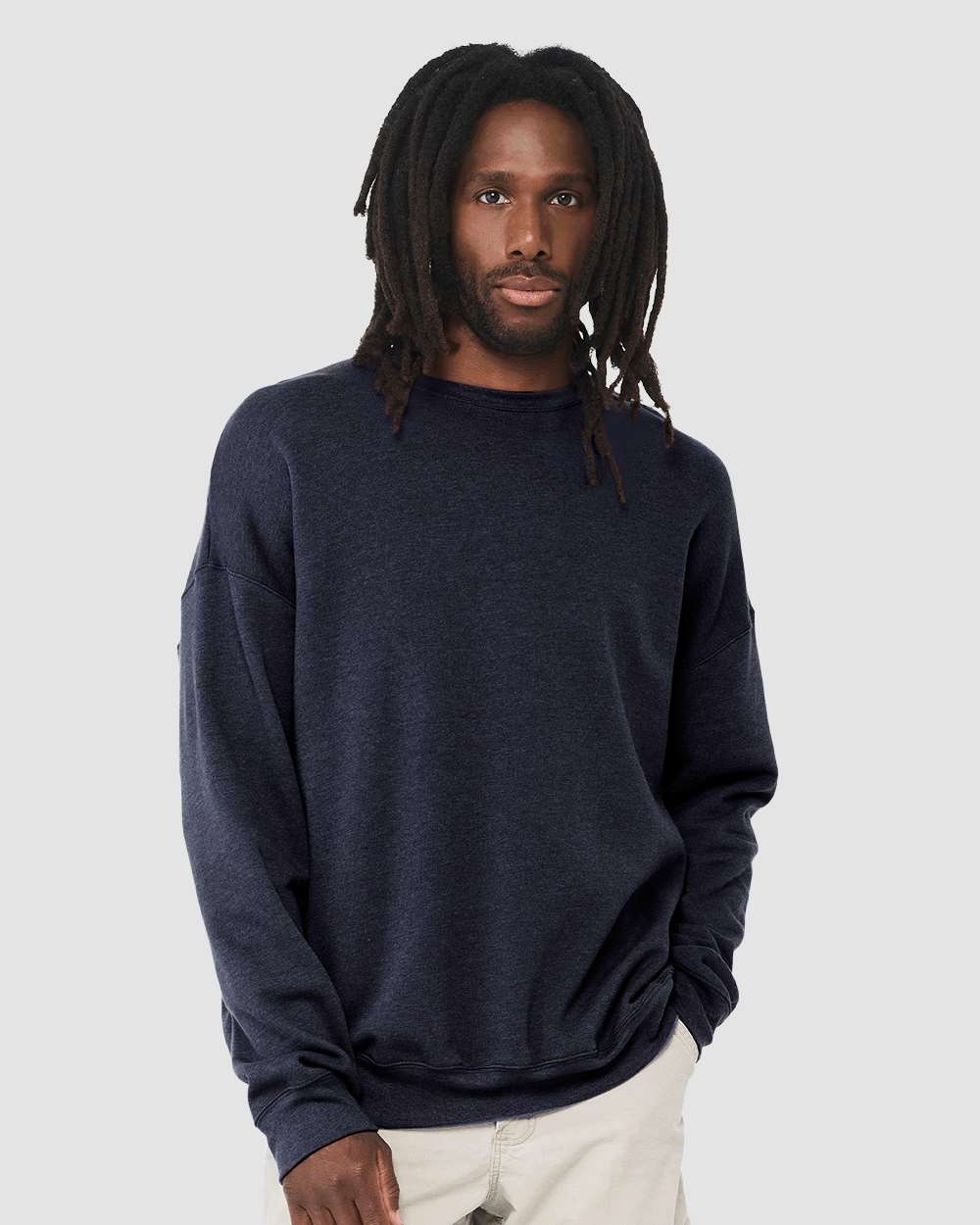 BELLA + CANVAS-3945-Sponge Fleece Drop Shoulder Crewneck Sweatshirt - Image 76