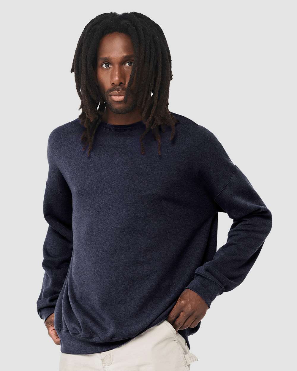 BELLA + CANVAS-3945-Sponge Fleece Drop Shoulder Crewneck Sweatshirt - Image 77