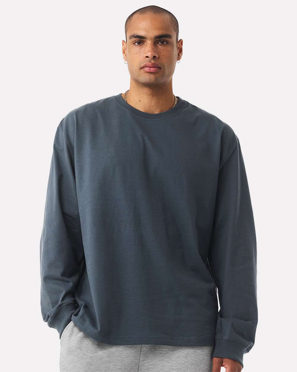 BELLA + CANVAS-4651-7.5 oz Heavyweight Long Sleeve Tee - Image 47