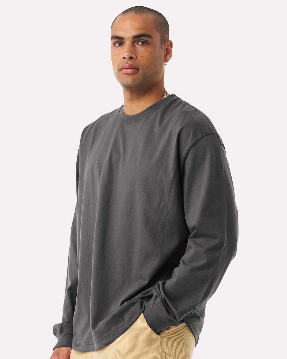 BELLA + CANVAS-4651-7.5 oz Heavyweight Long Sleeve Tee - Image 5