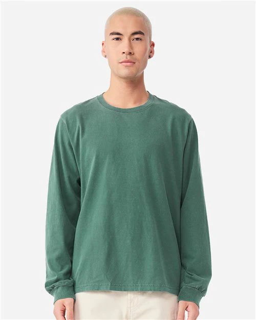BELLA + CANVAS-4851GD-Unisex Heavyweight Garment-Dyed Long Sleeve Tee - Image 2