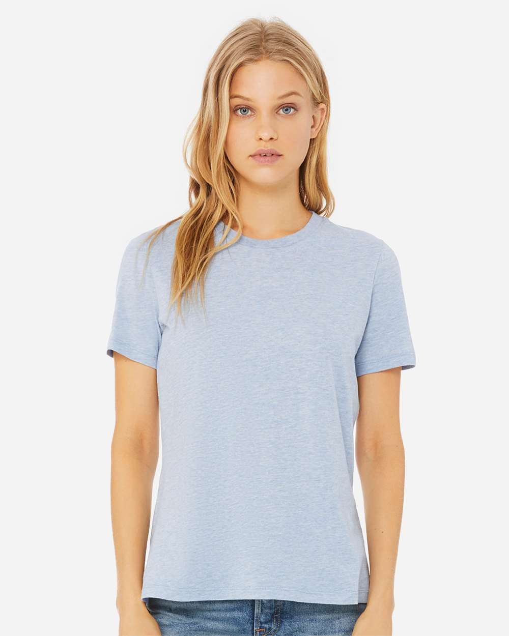 BELLA + CANVAS-6400CVC-Women’s Relaxed Fit Heather CVC Tee - Image 101