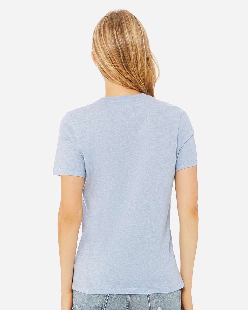 BELLA + CANVAS-6400CVC-Women’s Relaxed Fit Heather CVC Tee - Image 103