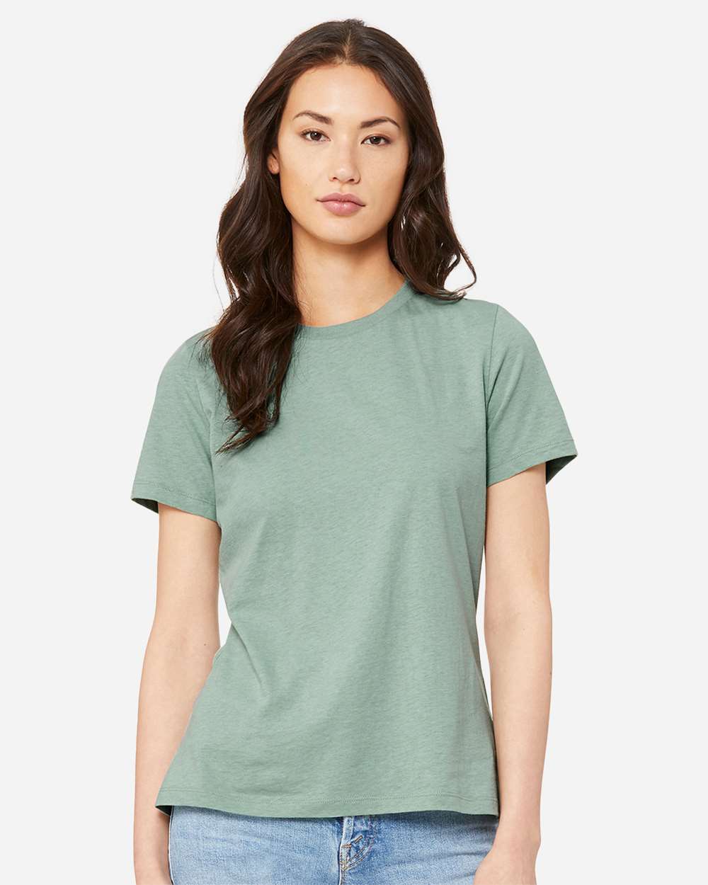 BELLA + CANVAS-6400CVC-Women’s Relaxed Fit Heather CVC Tee - Image 107